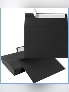 Black Invitation Envelopes: 50 pack